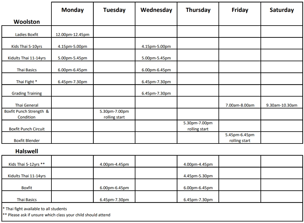 timetable